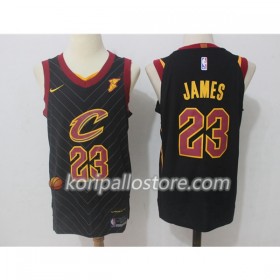Cleveland Cavaliers LeBron James 23 Nike 2017-18 Musta Miesten Pelipaidat Swingman 